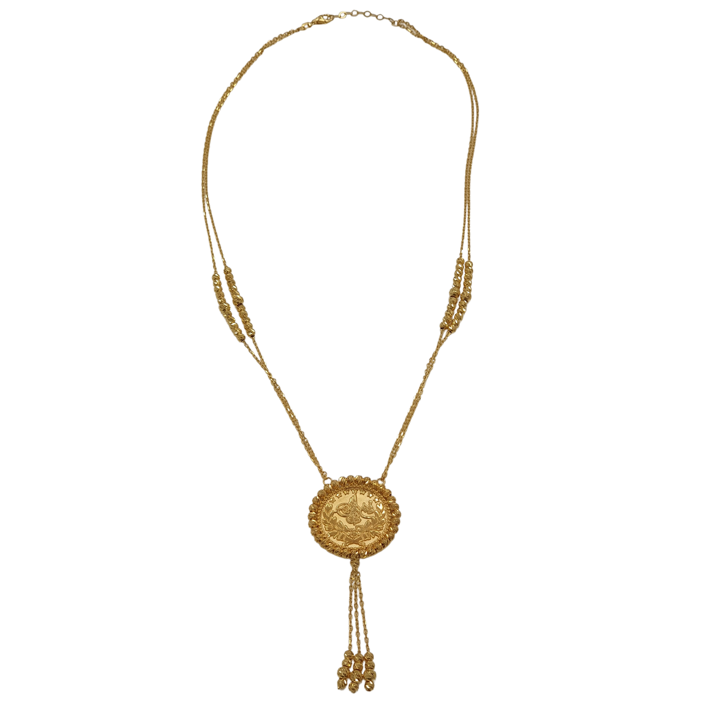 Turkish Lira Necklace - 18.6g 21K