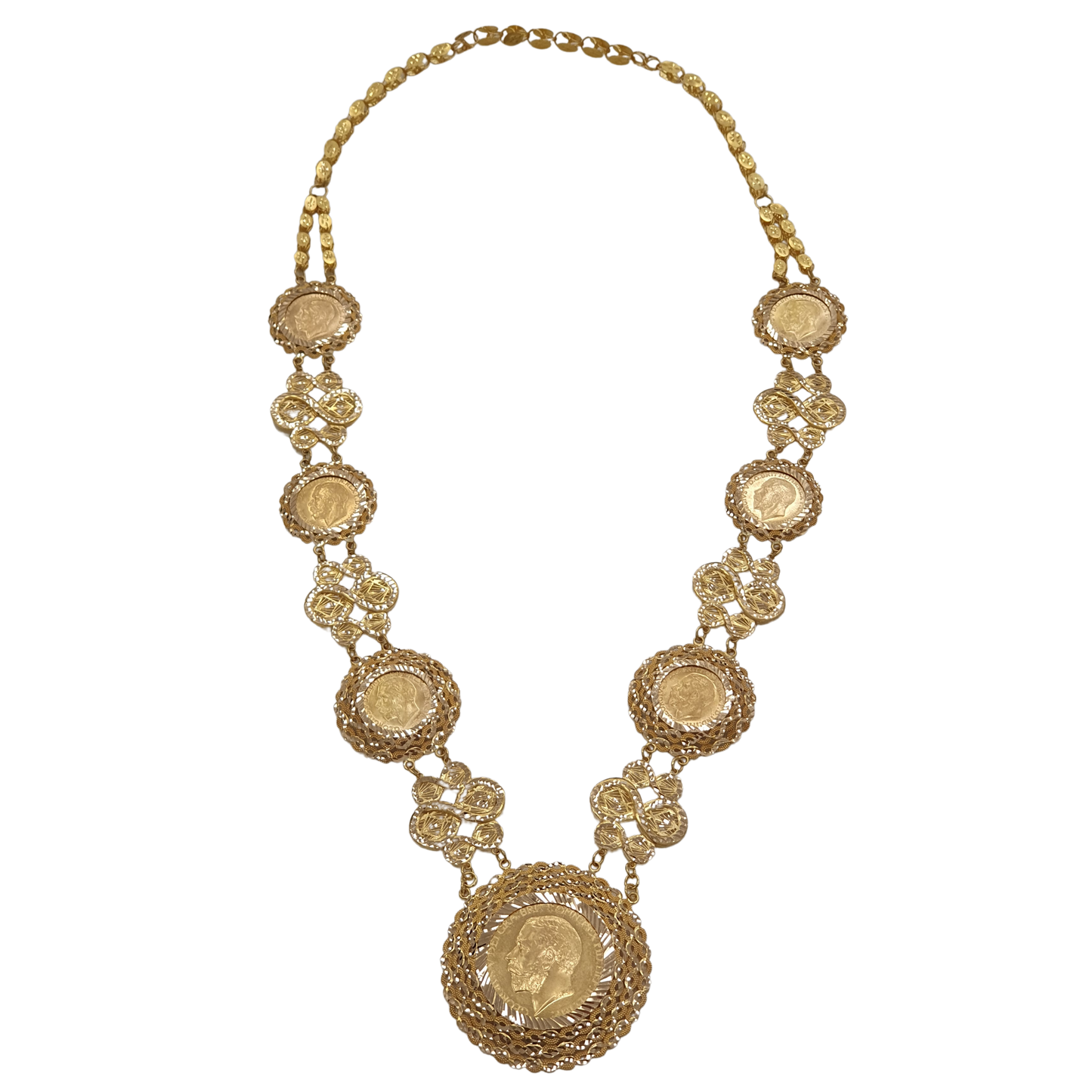 Necklace 54 (175.2g) 21K