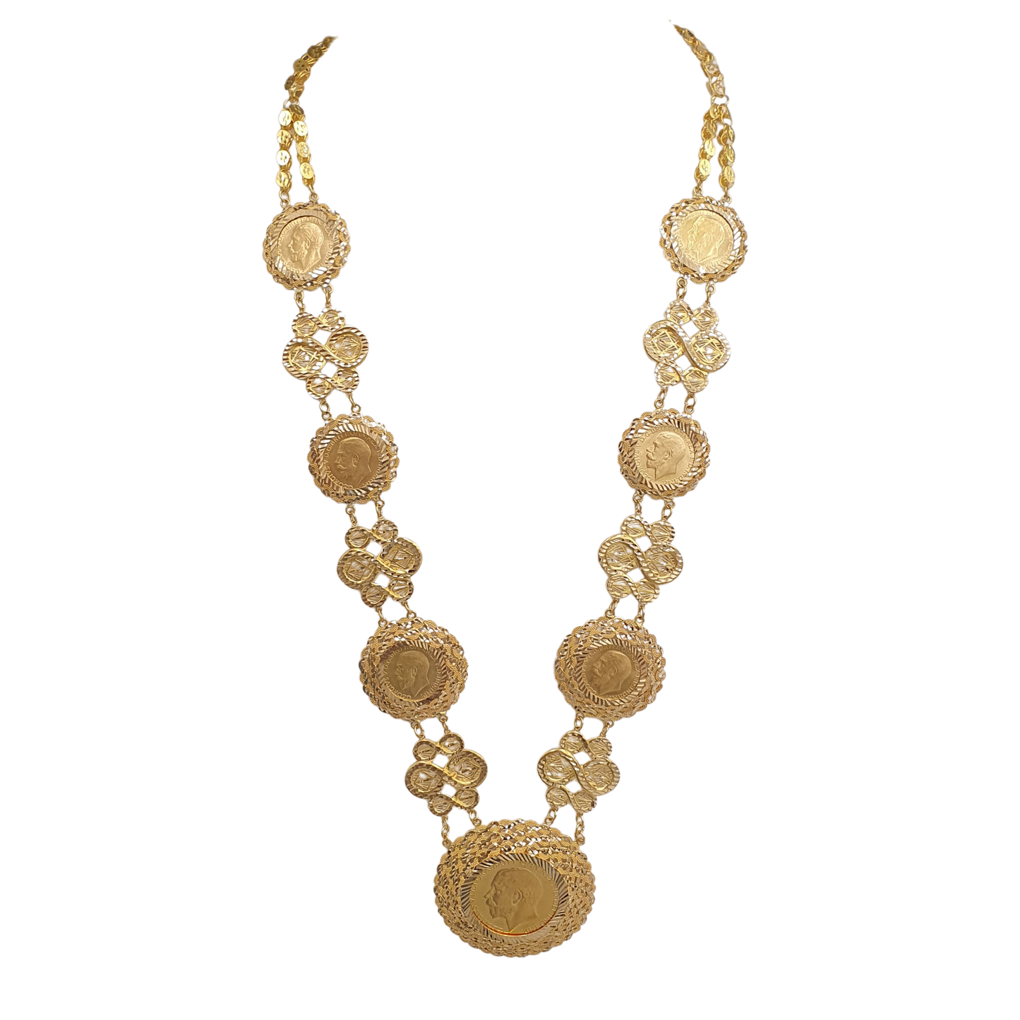 Necklace 54 (175.2g) 21K