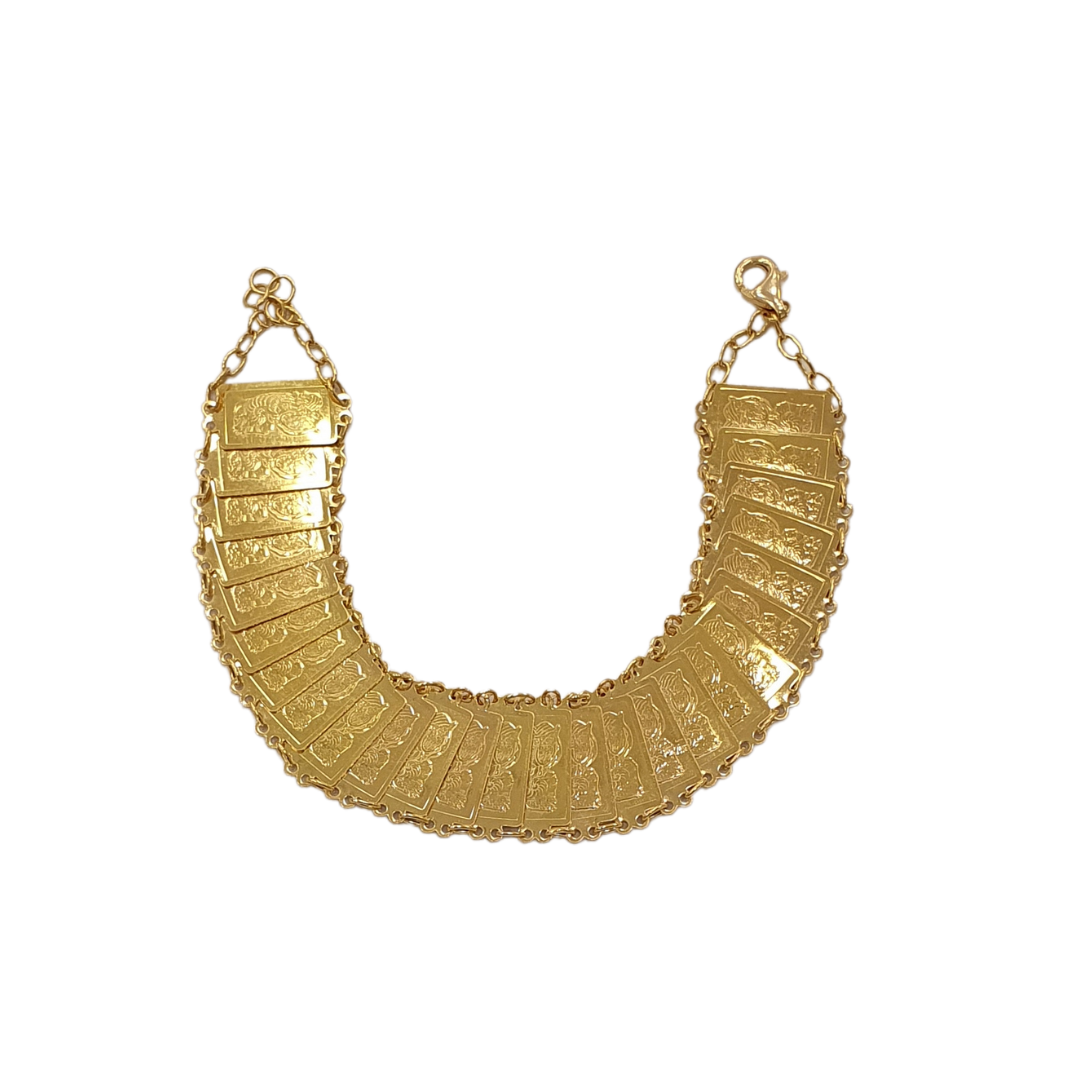 Ounce Stamp Bracelet - 17.2g 21K
