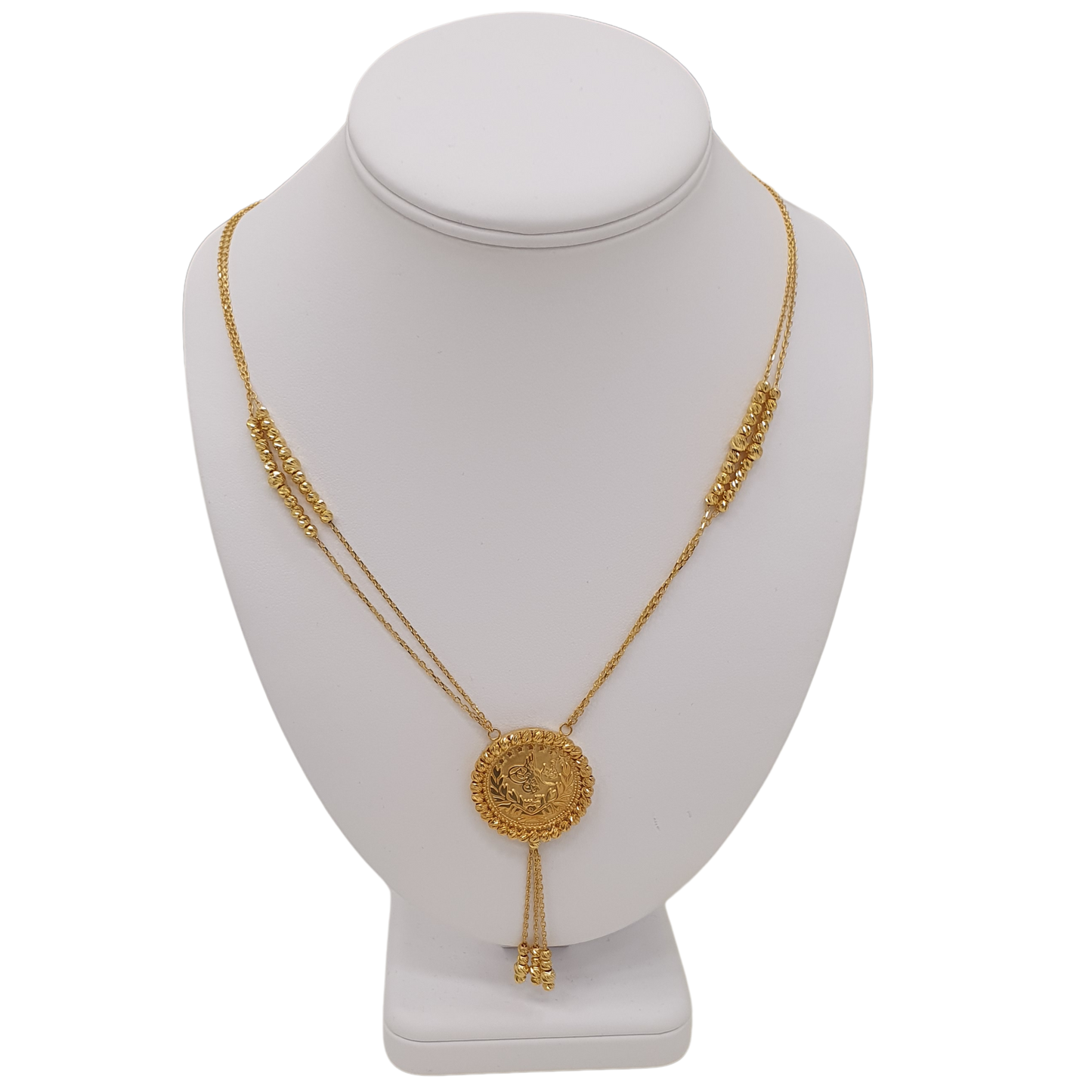 Turkish Lira Necklace - 18.6g 21K