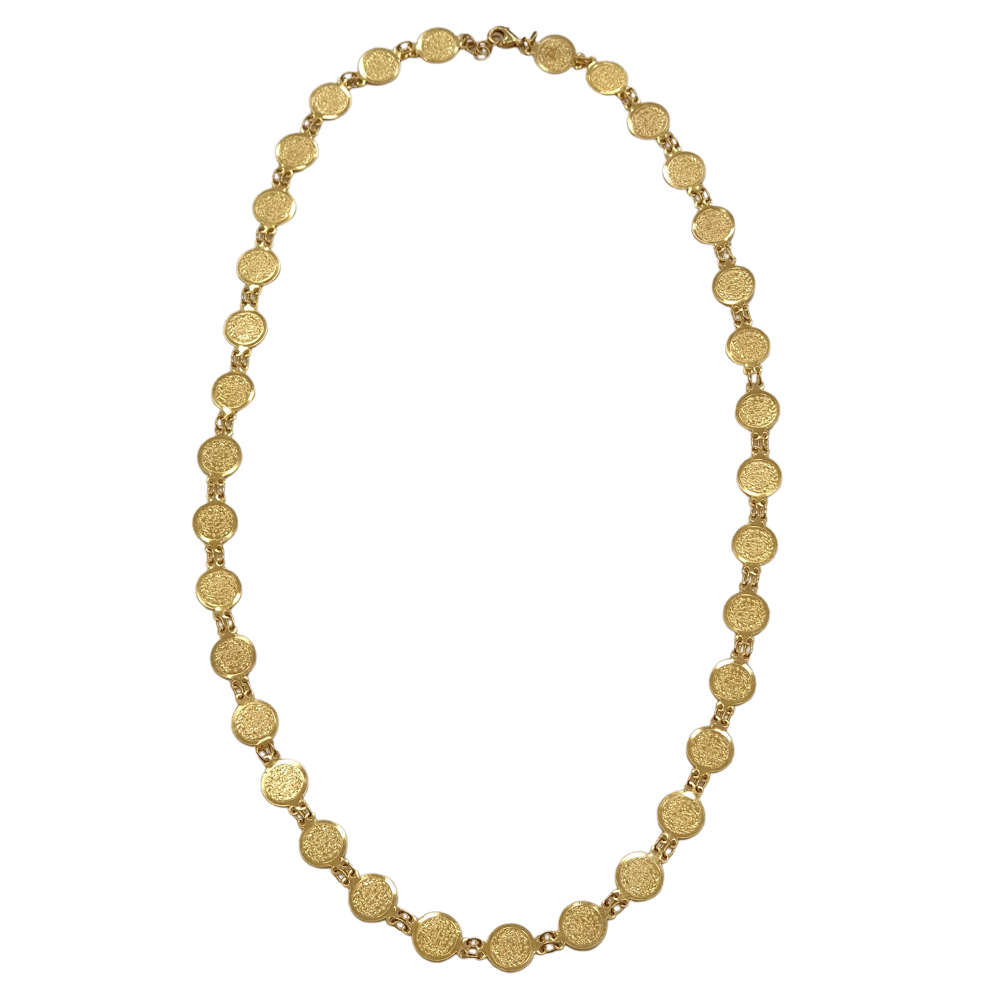 Small Turkish Liras Necklace - Gold coins - 12.1g 21K