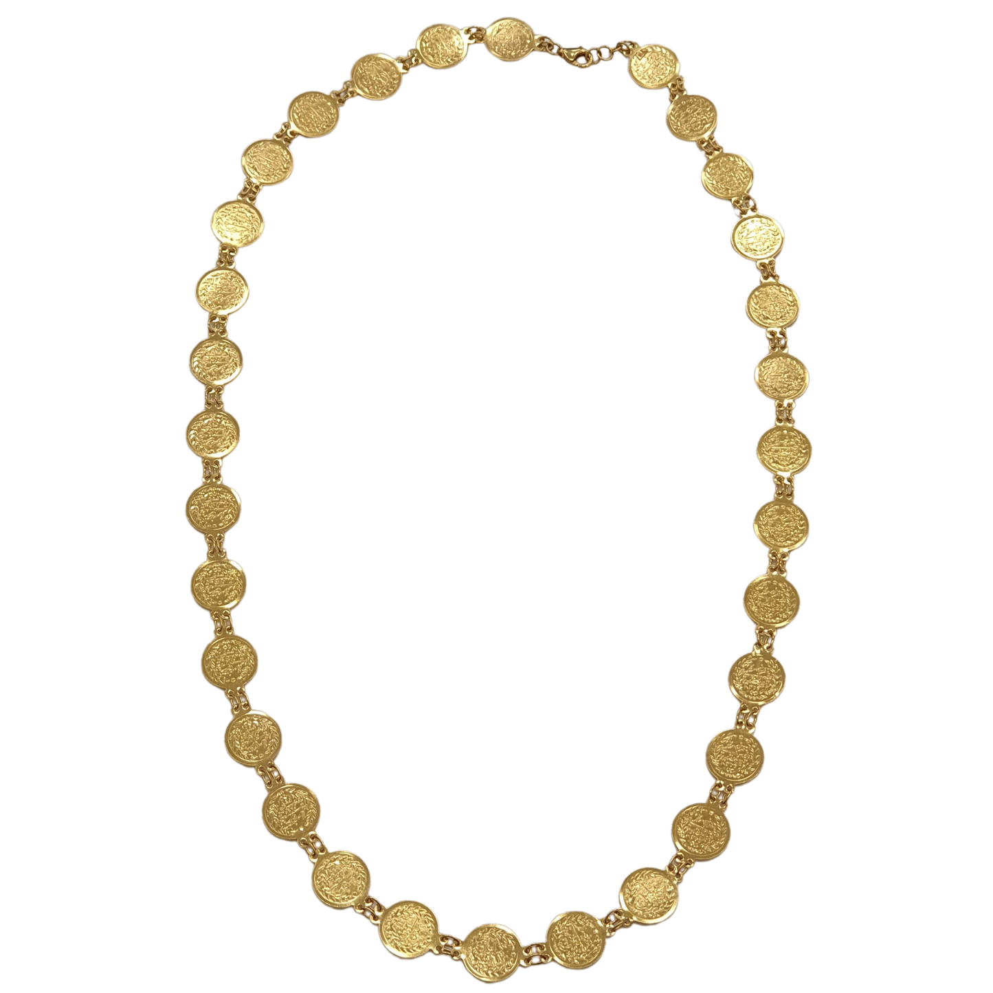 Small Turkish Liras Necklace - Gold coins - 14.7g 21K