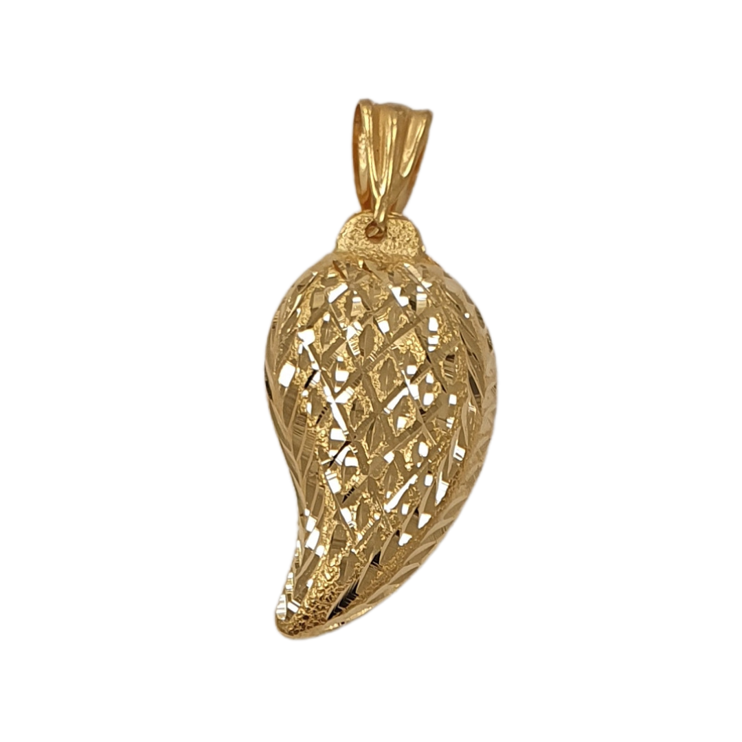 Almond Shaped Pendant - 4.2g 21K